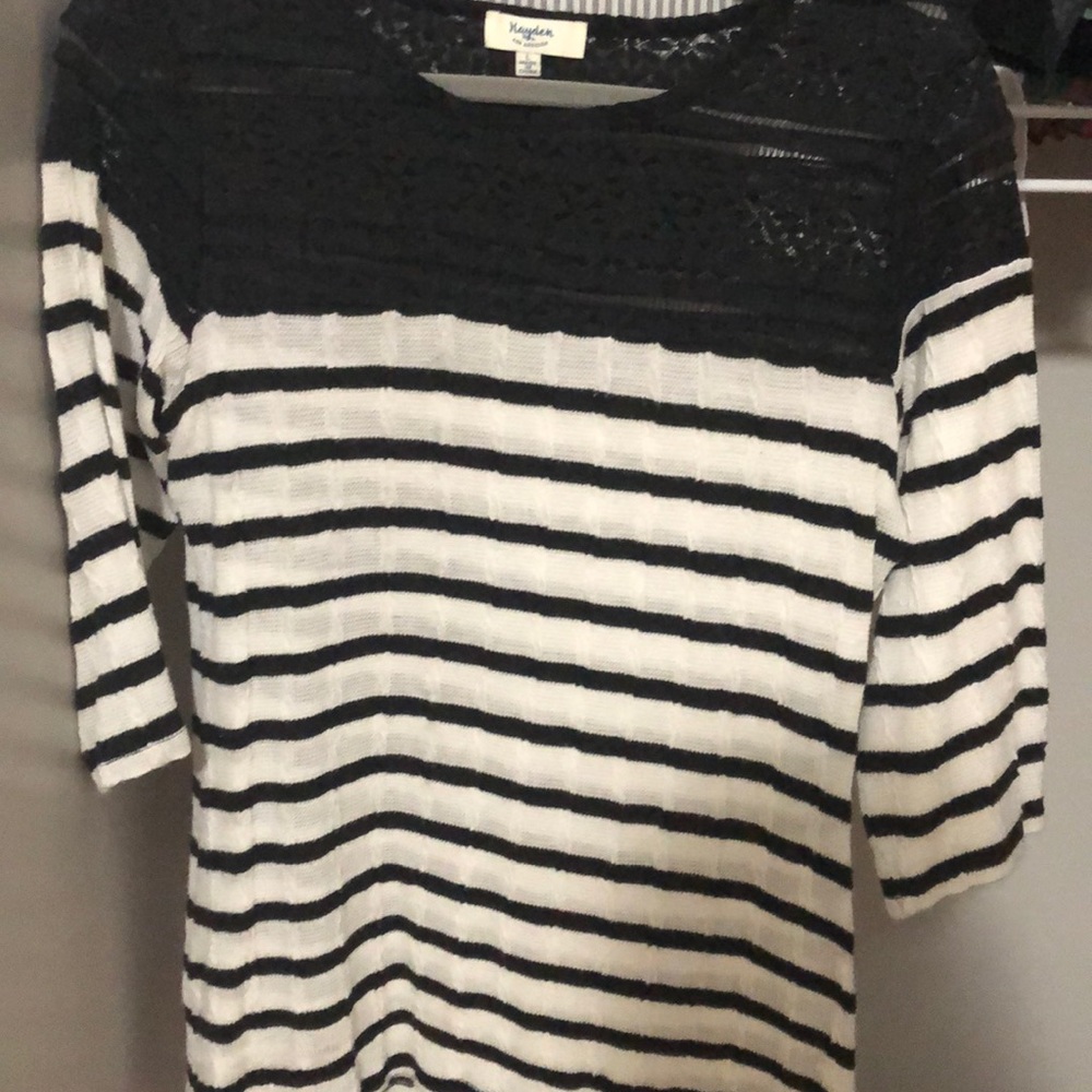 Black & White striped sweater.